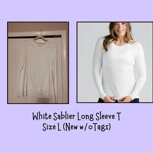 ZYIA White Sablier Long Sleeve T (L)